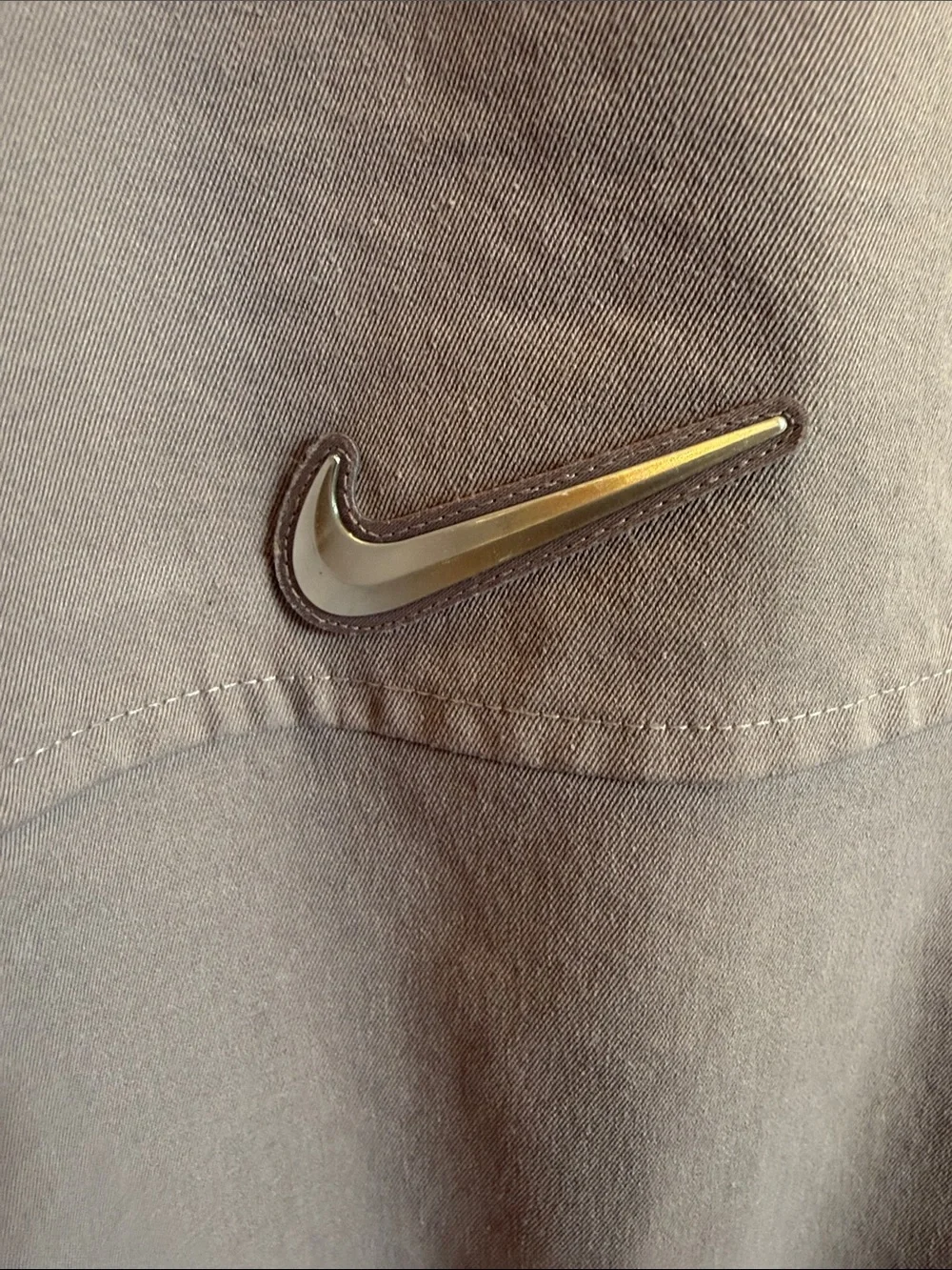 707 Nike Sportswear Women’s Small Woven Jogger Pants Lavender Gray Swoosh